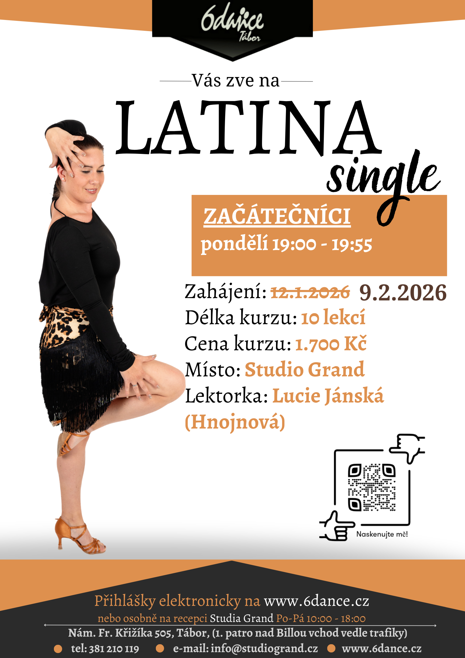 Latina single leden 2026 změna začátku Latina - září 2022